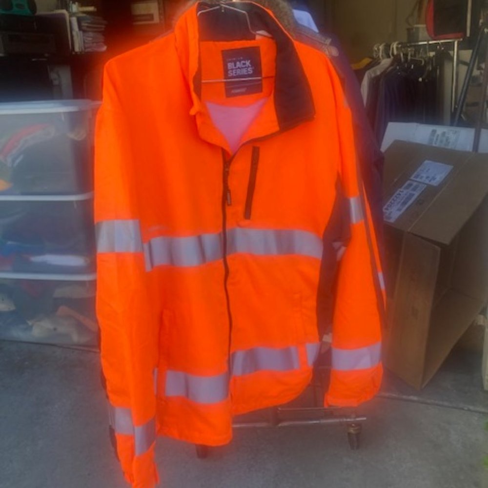 New, ML Kishigo Orange safety Jacket, reflective stripes. Class 3, ANSI 107, XL